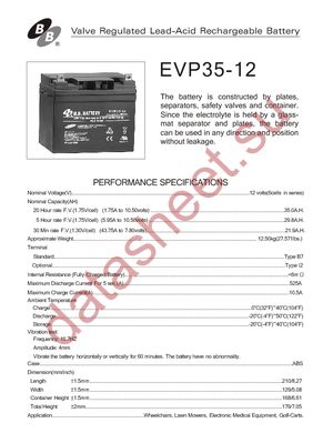 EVP35-12-B2-1 datasheet  